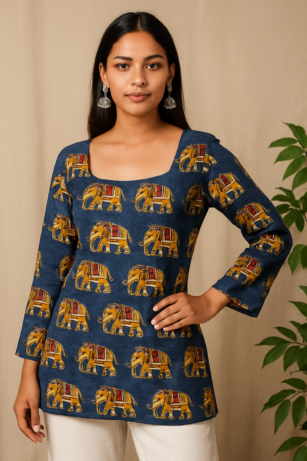 Womens Cotton Kurta Top